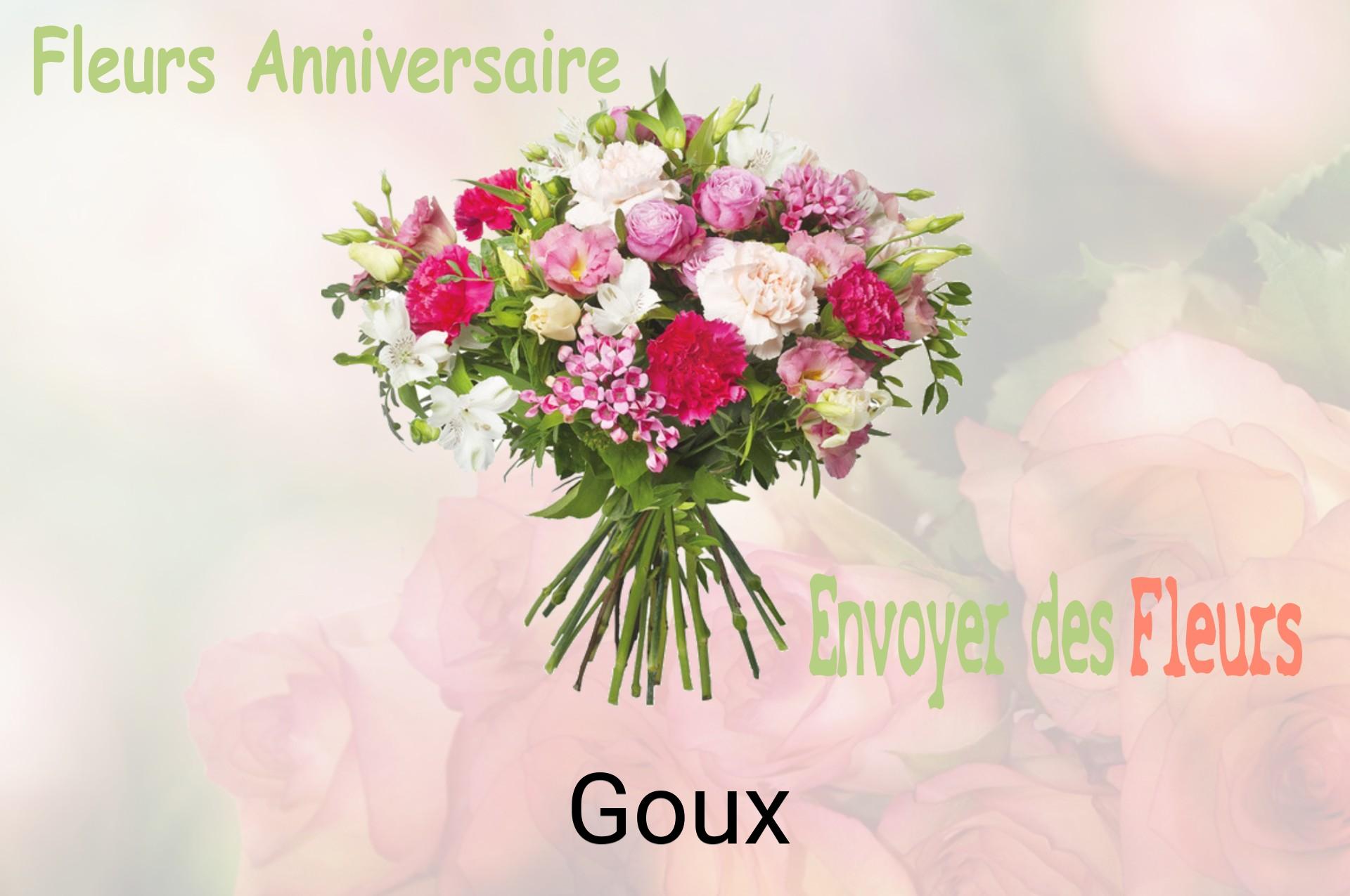 Bouquet de fleurs d’anniversaire livré à Goux
